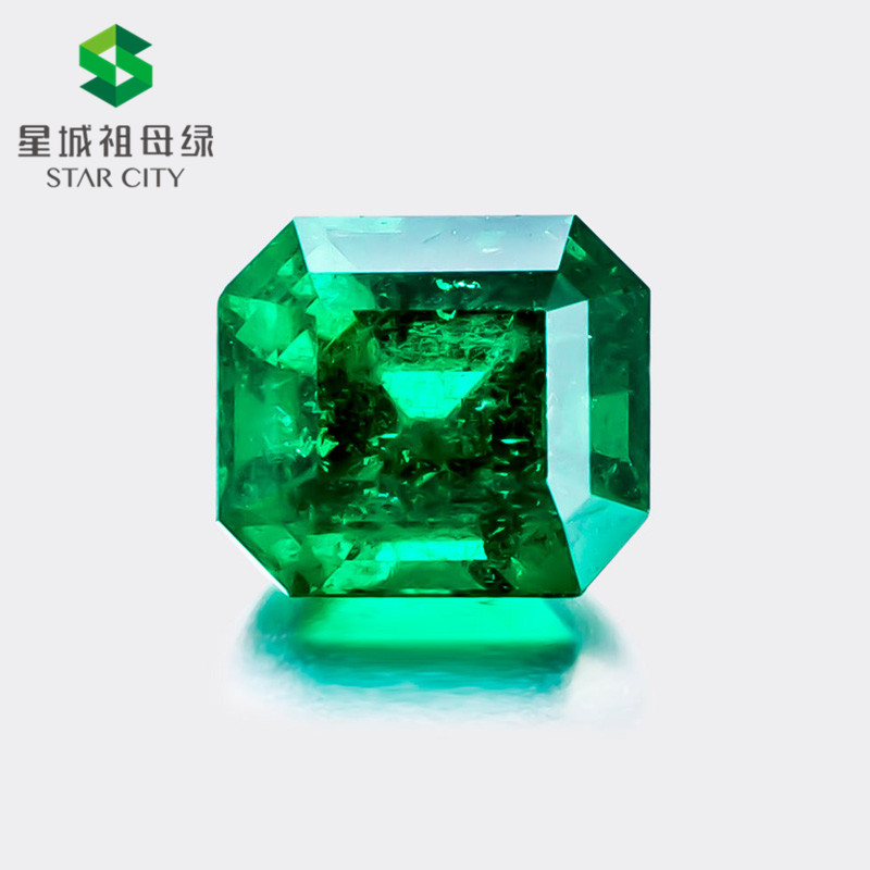 哥伦比亚 祖母绿裸石3.99克拉 GRS vivid Minor to Moderate