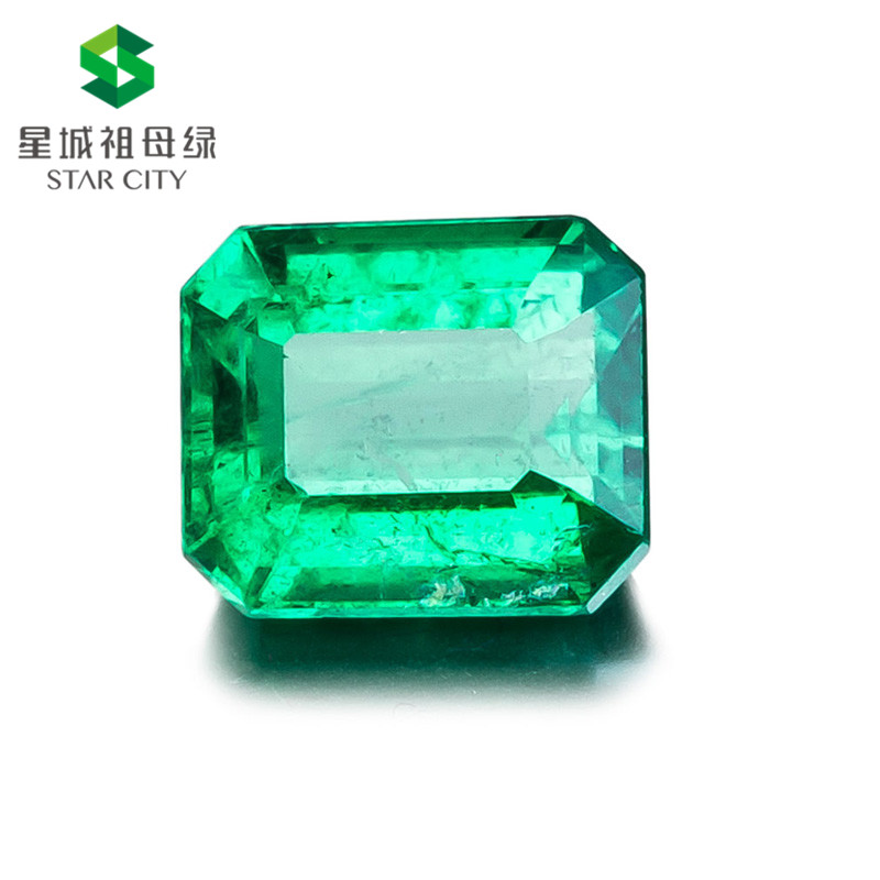 赞比亚 祖母绿裸石3.81克拉 GRS green Minor