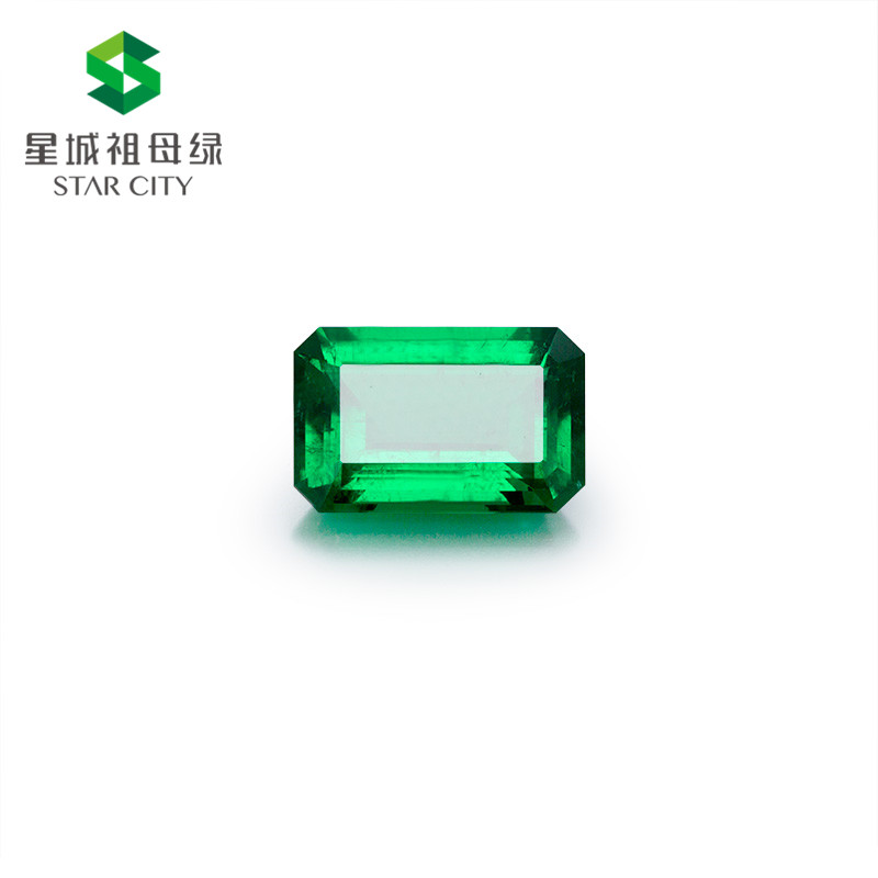 哥伦比亚 祖母绿裸石5.51克拉 GRS vivid None 无油