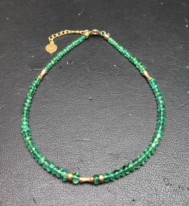 赞比亚祖母绿珠串手链7.931ct