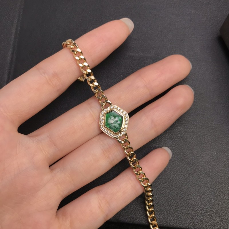 黄18K金祖母绿 达碧兹手链 2.195ct